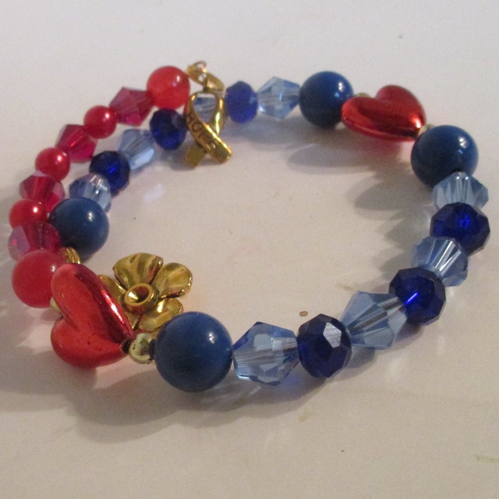 Awareness Bracelets Handmade By candyjewelshop In The IPF Color Blue💙💙 - Picture 5 of 8